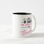 ブルックリンもちろん素晴らし私はブルックリンの名前 ツートーンマグカップ (正面右)