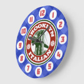 ブルックリンイタリアン·アメリカン·ラウンド·クロック ラージ壁時計 (傾斜)