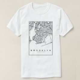 ブルックリンイラストレーションの地図 Tシャツ