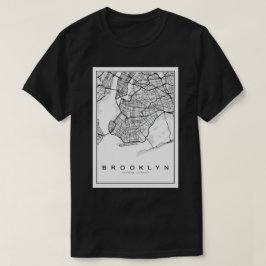 ブルックリンイラストレーションの地図 Tシャツ