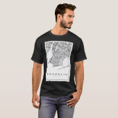 ブルックリンイラストレーションの地図 Tシャツ (正面フル)