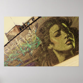 ブルックリングラフィッティウォールポスター ポスター