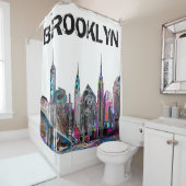 ブルックリングラフィティ シャワーカーテン (インサイチュ)