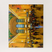 ブルックリングランドセントラルステーション。クリスマスグリーティング ジグソーパズル (縦)