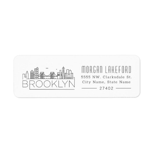 ブルックリンスタイルのスカイライン | ラベル (正面)