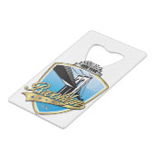 ブルックリンデザイン金ゴールド クレジットカード栓抜き (正面アングル)