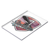 ブルックリンデザイン銀メタリック ノートブック (左側)