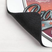 ブルックリンデザイン銀メタリック マウスパッド (コーナー)