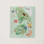 ブルックリンニューヨークのアーバンハイキングの地図 ジグソーパズル (縦)