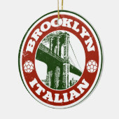 ブルックリンニューヨークのイタリア人 セラミックオーナメント (左)