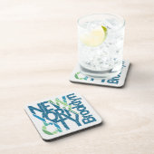 ブルックリンニューヨークのタイポグラフィ コースター (右側)