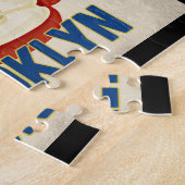 ブルックリンニューヨークアップル – ヴィンテージトラベル ジグソーパズル (側面)