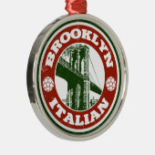 ブルックリンニューヨークイタリア メタルオーナメント (右)