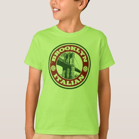 ブルックリンニューヨークイタリア Tシャツ (正面)