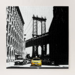 ブルックリンニューヨークシティNycイエロータクシー ジグソーパズル<br><div class="desc">ブルックリンニューヨーク市Nycイエロータクシブルックリンブリッジアーポップ・アートのト写真。</div>