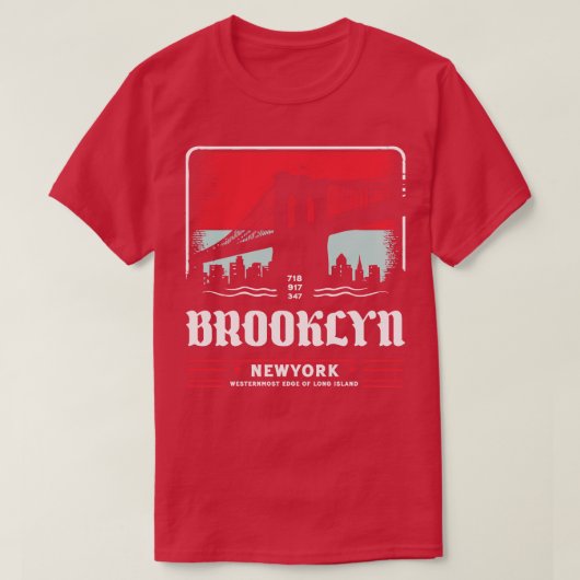 ブルックリンニューヨーク1 Tシャツ (デザイン正面)