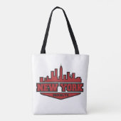 ブルックリンニューヨーク|のブロックのスタイルの原稿 トートバッグ (裏面)