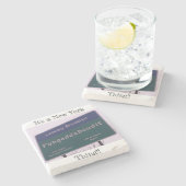 ブルックリンニューヨークFuhgeddabouditを去ること ストーンコースター (横)