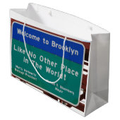 ブルックリンニューヨークFuhgeddabouditを去ること ラージペーパーバッグ (裏面アングル)