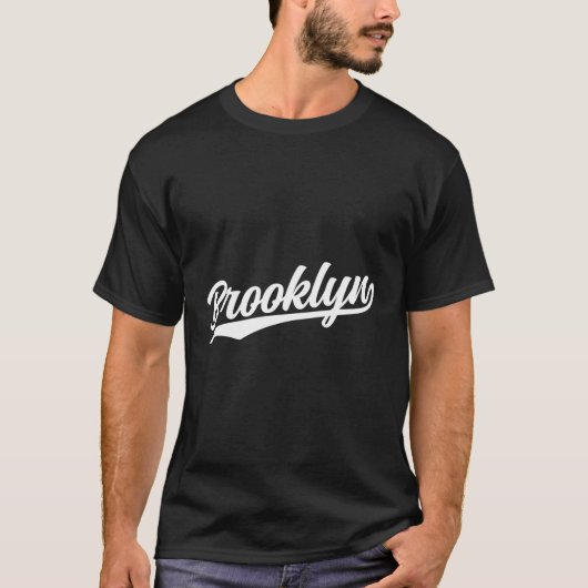 ブルックリンニューヨークNy 1970Sダーク Tシャツ (正面)