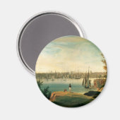 ブルックリンハイツからニューヨーク1834年 マグネット (正面/裏面)