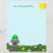 ブルックリンパーソナライズされたダワイマラナーよくはしゃぐズ・デイ (正面/裏面)