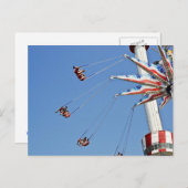 ブルックリンフライヤー – ルーナパーク，コニーアイランド葉書 ポストカード (正面/裏面)