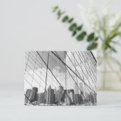 ブルックリンブリッジからのニューヨークの眺め ポストカード (スタンド正面)