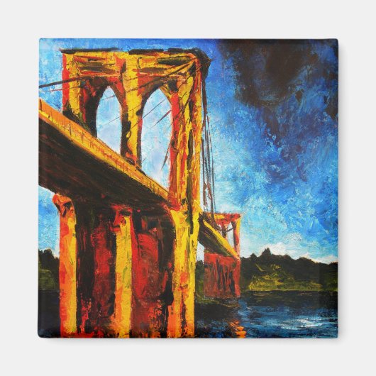 ブルックリンブリッジからユートピア2009 マグネット (正面)