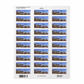 ブルックリンブリッジとマンハッタンスカイラインアットナイト ラベル (フルシート)