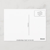 ブルックリンブリッジアットナイトニューヨーク ポストカード (裏面)