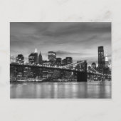 ブルックリンブリッジアットナイトニューヨーク ポストカード (正面)