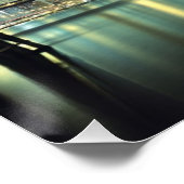 ブルックリンブリッジアットナイトマンハッタンブリッジ ポスター (コーナー)