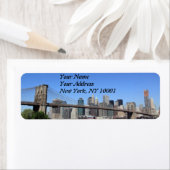 ブルックリンブリッジアンドマンハッタンスカイライン ラベル (インサイチュ)