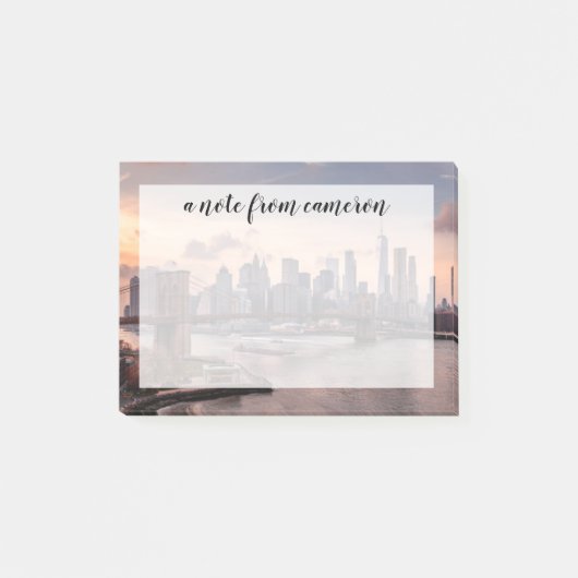 ブルックリンブリッジアンドロアーマンハッタン ポストイット (正面)