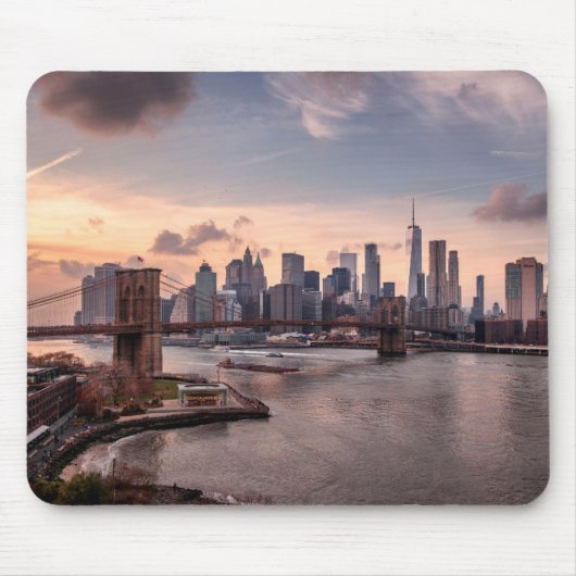ブルックリンブリッジアンドロアーマンハッタン マウスパッド (正面)
