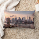 ブルックリンブリッジアンドロアーマンハッタン ランバークッション (ブランケット)