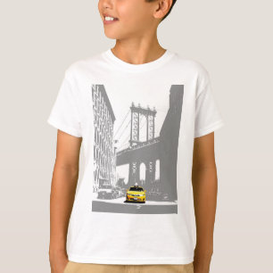ブルックリンブリッジイエロータクシーニューヨークシティニューヨーク・ボーイズ Tシャツ
