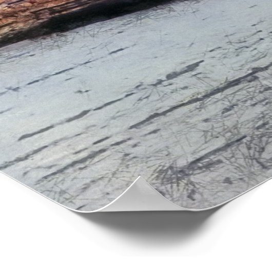 ブルックリンブリッジイーストタワー – ニューヨーク ポスター (角)