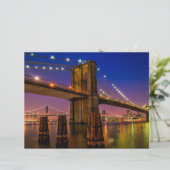 ブルックリンブリッジシーニックナイトビュースクラップブック紙 (スタンド正面)