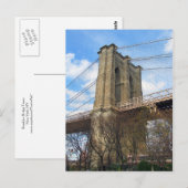 ブルックリンブリッジタワーポストカード ポストカード (正面/裏面)