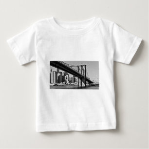 ブルックリンブリッジニューヨークシティ ベビーTシャツ