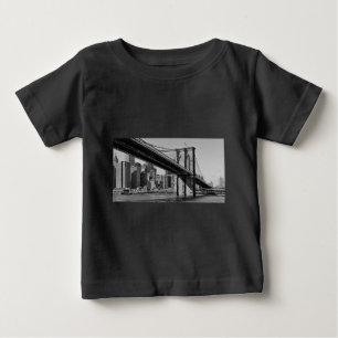 ブルックリンブリッジニューヨークシティ ベビーTシャツ