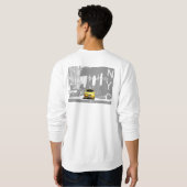 ブルックリンブリッジニューヨークシティNycイエロータクシー スウェットシャツ (裏面フル)