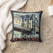ブルックリンブリッジニューヨーク クッション (ブランケット)