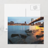 ブルックリンブリッジニューヨーク ポストカード (正面/裏面)