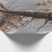 ブルックリンブリッジニューヨーク ラッピングペーパー (角)