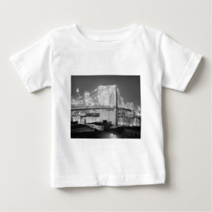 ブルックリンブリッジニューヨークUSA ベビーTシャツ