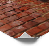 ブルックリンブリッジブリックアーチ ポスター (角)