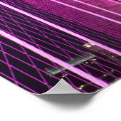 ブルックリンブリッジライトパープル ポスター (角)